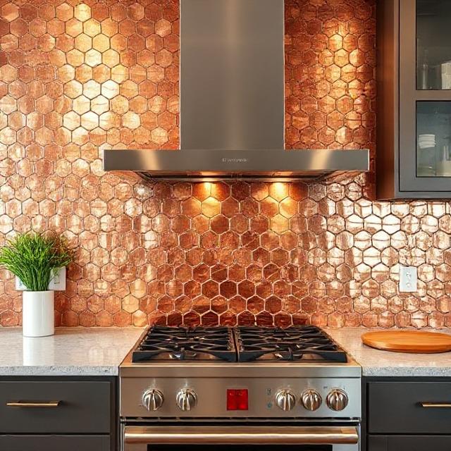 Copper Backsplash
