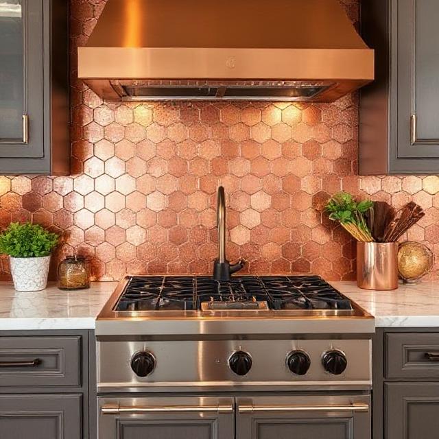 Copper Backsplash