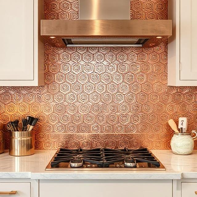 Copper Backsplash