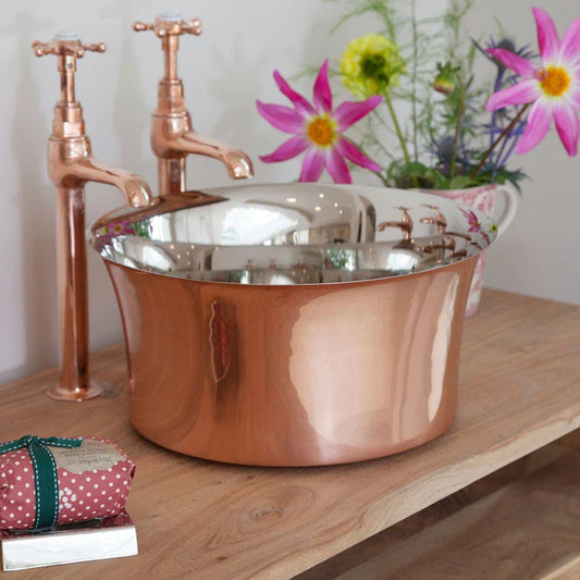 Copper-Nickel Round Wash Bowl