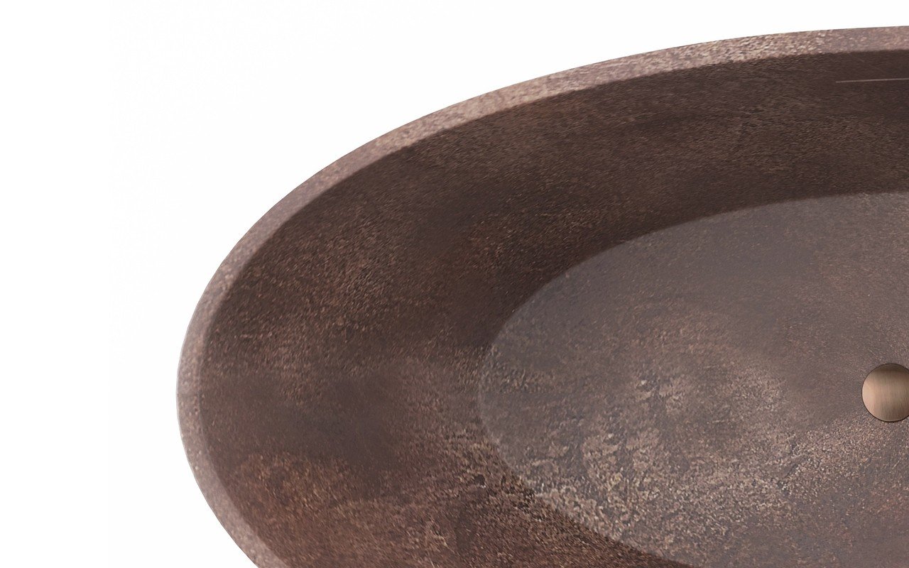 Antique Oval Copper Bath