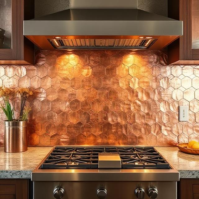 Copper Backsplash