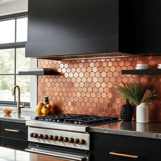 Copper Backsplash
