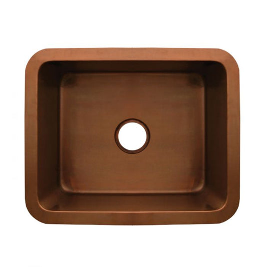 Copper Drop In Sink Small