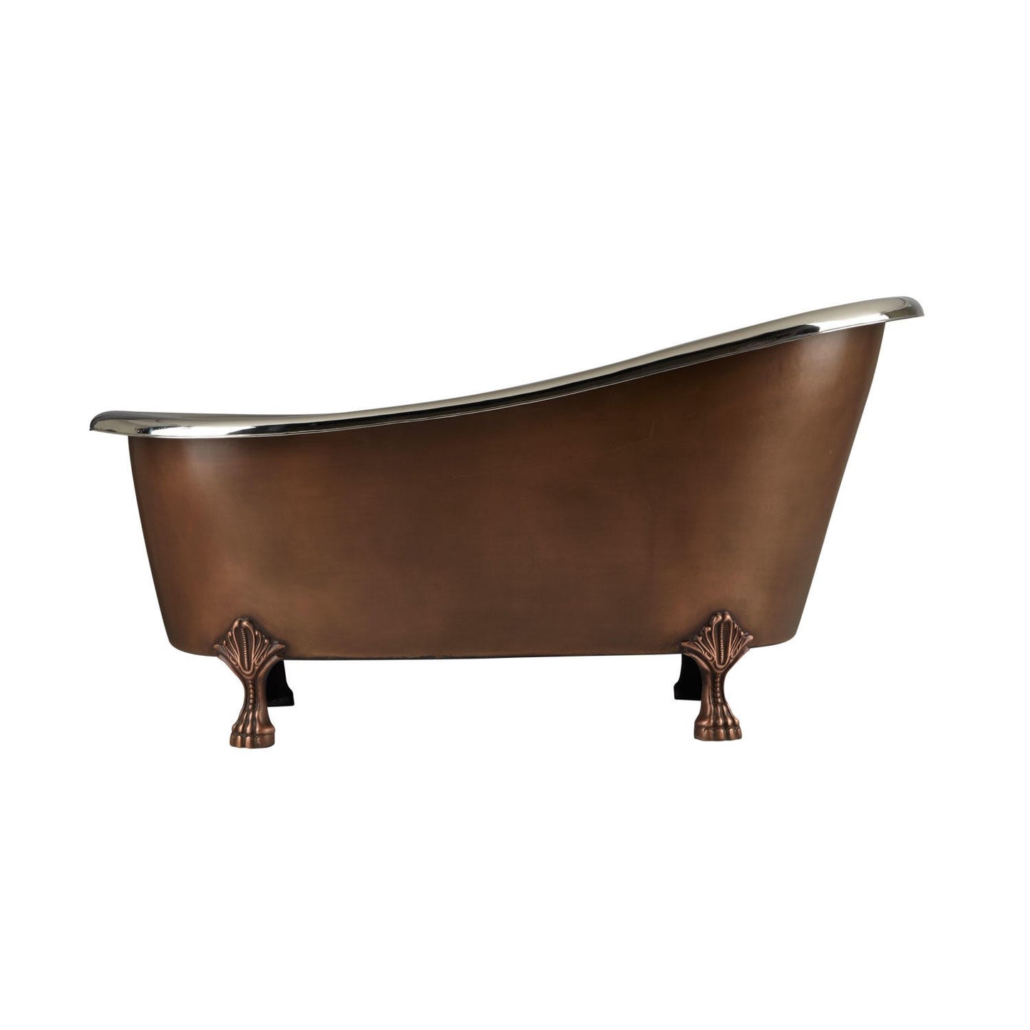 Antique/Nickel Clawfoot  Single Slipper Bath