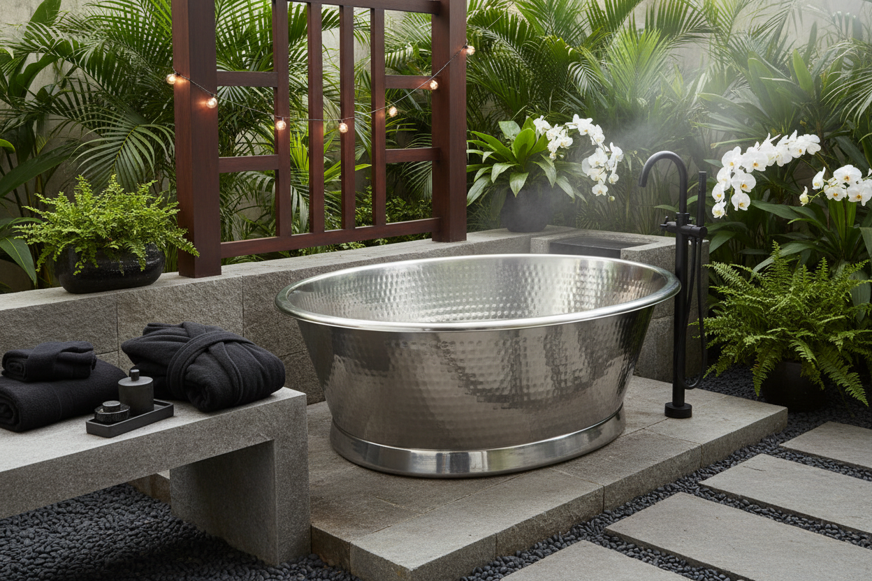 Copper Nickel Round Bath
