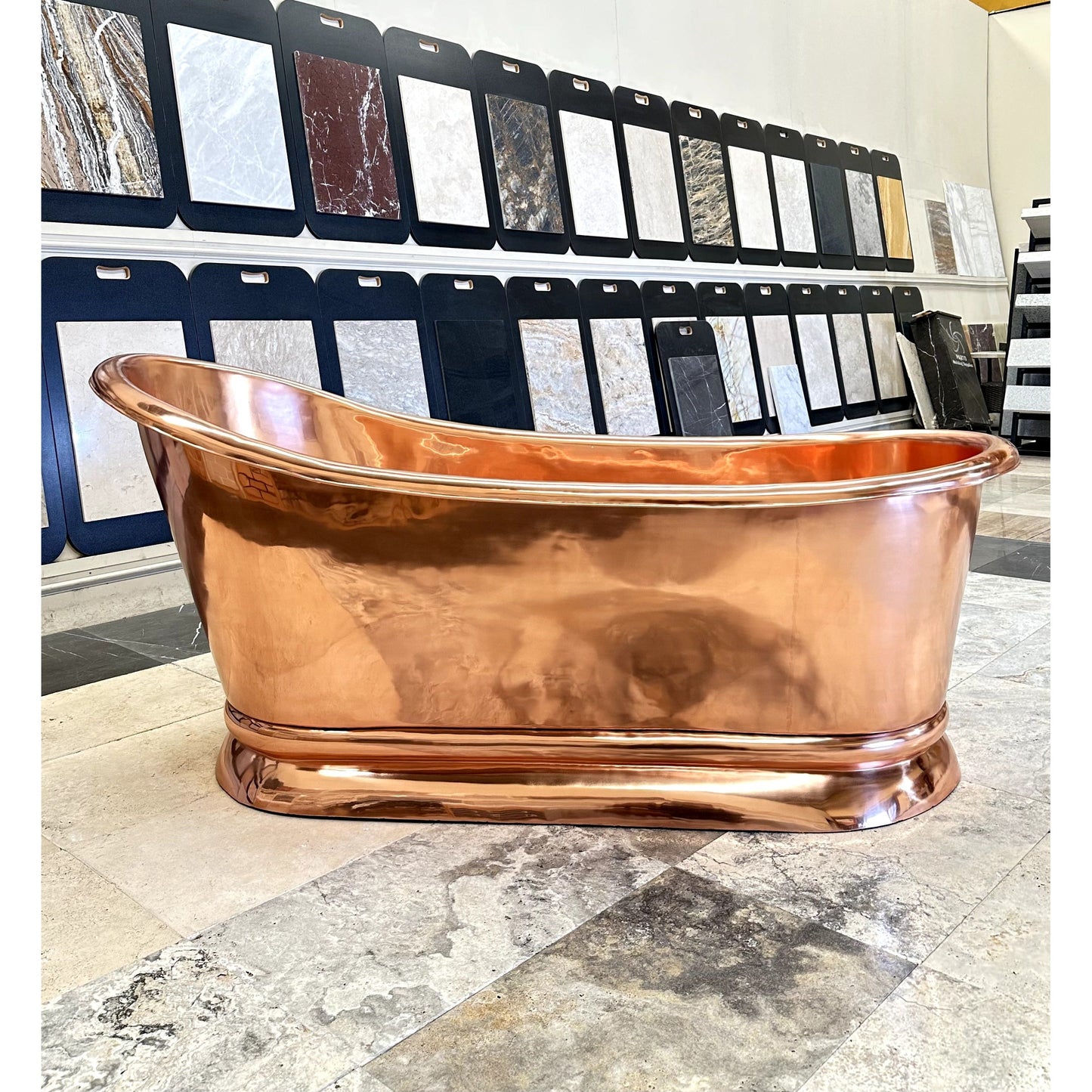 Shiny Polished Single Slipper Bath
