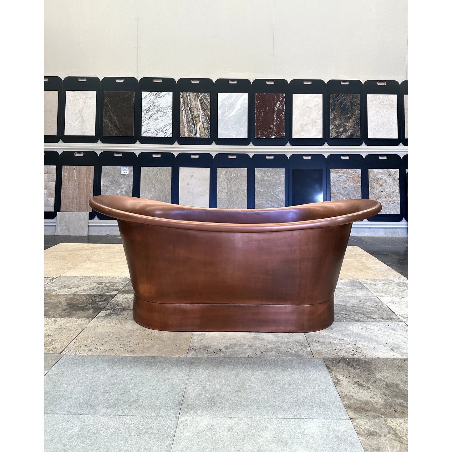 Light Antique Plain Copper Bath