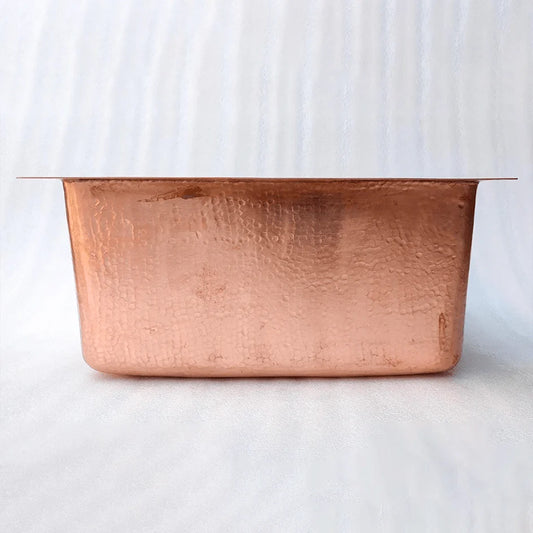 Hammered Copper Drop In Sink Shiny