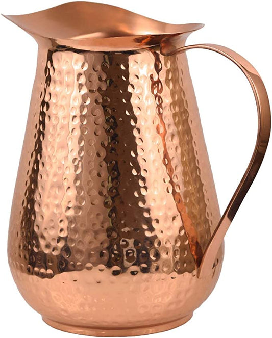 Pure Copper Pitcher Hammered