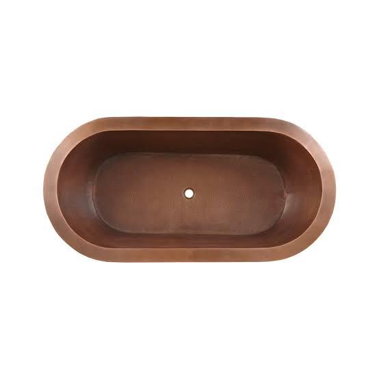 Double Flat Edged Hammered Bath