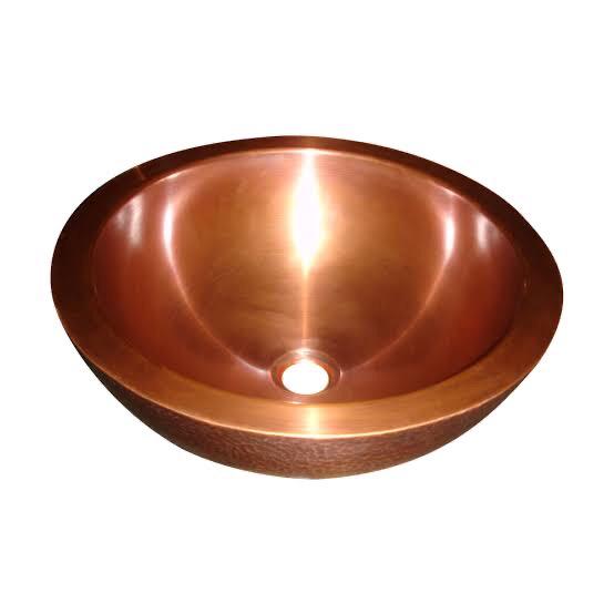 Copper Round Plain Bowl