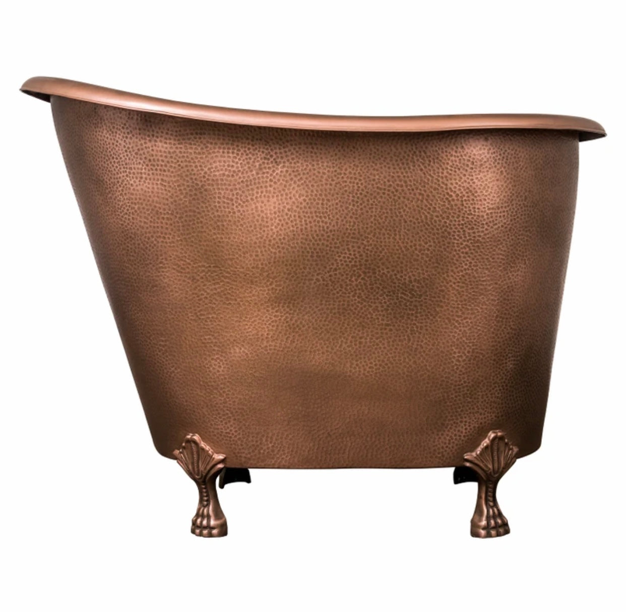 Antique Copper Hammered Japanese Soaking Claw Tub