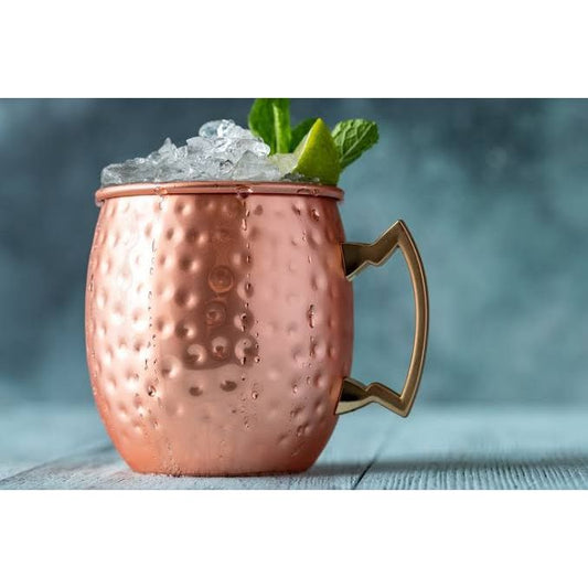 Hammered Moscow Mule Pure Copper Shiny Mugs