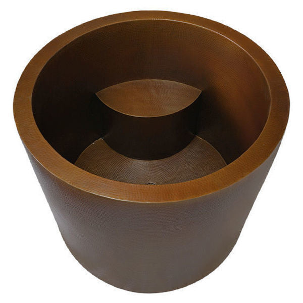Mocha Copper Hammered Japanese Soaking Tub