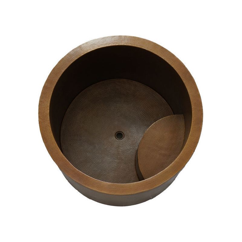 Mocha Copper Hammered Japanese Soaking Tub
