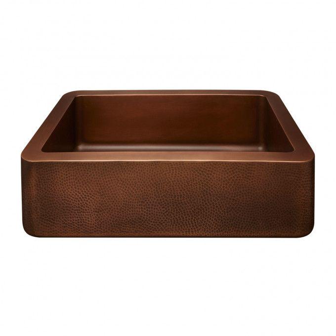 Copper Hammered Large Sink