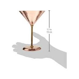 Pure Martini Glass Hammered