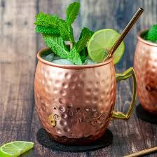 Hammered Moscow Mule Pure Copper Shiny Mugs