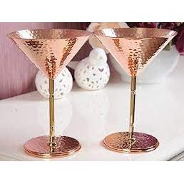 Pure Martini Glass Hammered